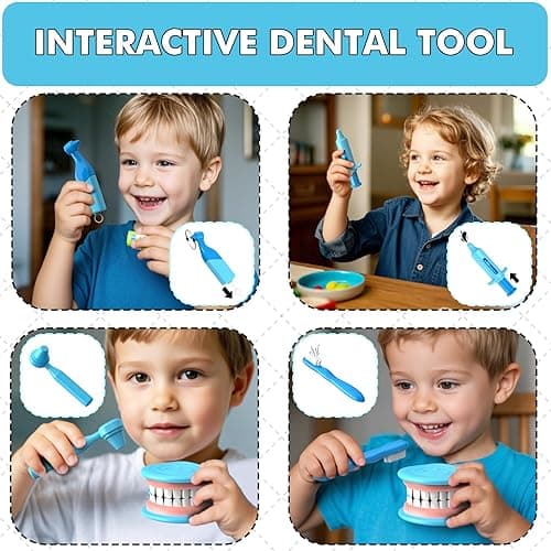 Dentist Play Set for Toddlers 3-5 - Doctor Kit Toy Gifts for 3 4 Year Old Girls, Pretend Play Montessori Toys Teeth and Dental Playset Medical Kits for Boys Kids 2-4 5 6 7 8 thumbnail 6
