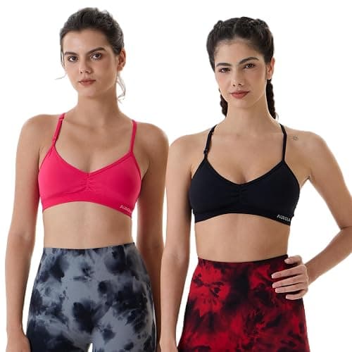 AUROLA Mercury Workout Sports Bras Women Athletic Removable Padded Backless Strapy Minimal Crop Top thumbnail 5
