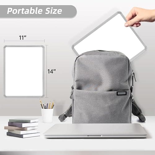 VUSIGN Small White Board Dry Erase, 14'' x 11'' Magnetic Dry Erase Board, Mini Whiteboard with Markers for Kids, Students, Fridge, Wall, Locker thumbnail 2