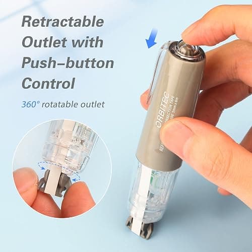 BITOSEE Refillable Retractable Quick Dry White Correction Tape,Mini Small Aesthetic Cute Correction Tape, with Easy to Use Kawaii Pen Shaped Applicator,for School Office Supplies thumbnail 4
