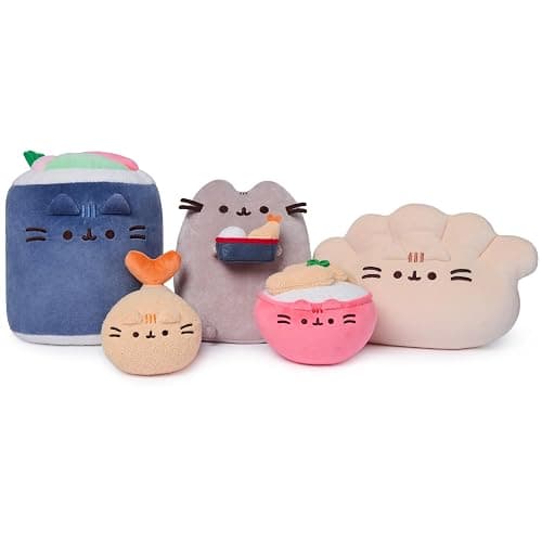 GUND Pusheen Bento Shrimp Tempura Plush, Squishy Toy, Collectible Plush Toy, Food Plushies, Stuffed Animal for Ages 8 and Up, Orange, 6” thumbnail 7