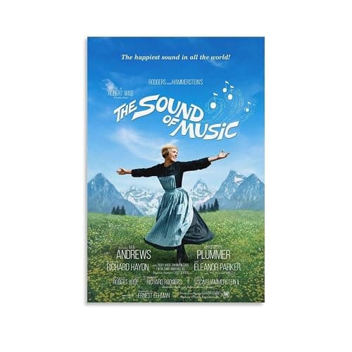 jongi The Sound of Music Movie Poster Poster Decorative Painting Canvas Wall Art Living Room Posters Bedroom Painting 24x36inch(60x90cm) - Image 1