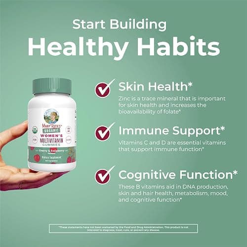 MaryRuth Organics Multivitamin for Women 14 | Women's Multivitamin Gummies for Immune Support| Skin Health | Sugar Free | Vegan | Non-GMO | 60 Count thumbnail 5