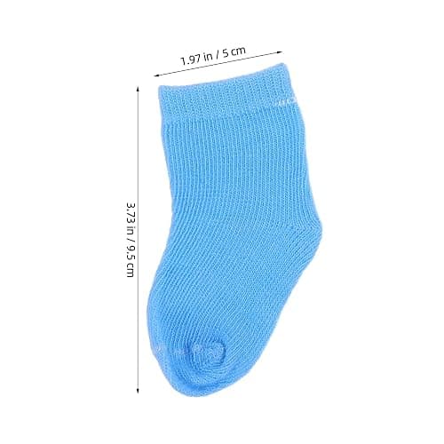 Garneck 8 Pairs Baby Doll Socks for 18 Inch Dolls: Mini Colorful Sock Shoes Style Dollhouse Clothes Accessories Soft Stretch Knit Pretend Play Dress Up Dollhouse Decor Puppet Play thumbnail 2