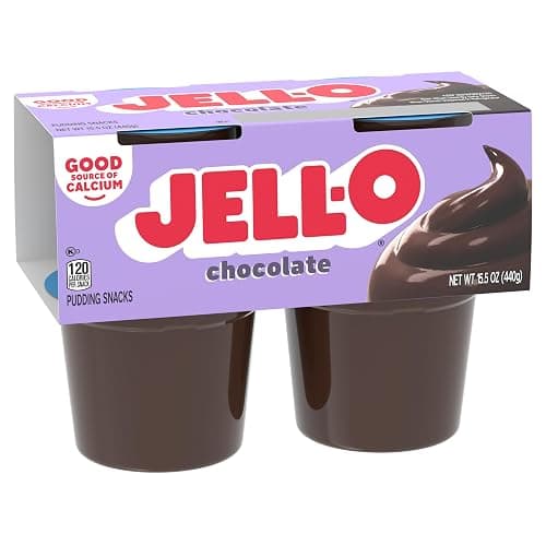 Jell-O Original Chocolate Ready-to-Eat Pudding Snack Cups, 4 ct Cups thumbnail 7