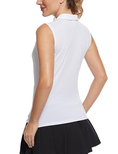 MathCat Women's Sleeveless Golf Shirts UPF 50+ Quickly Dry Tennis Polo Lightweight Sports Athletic Tank Tops thumbnail 3