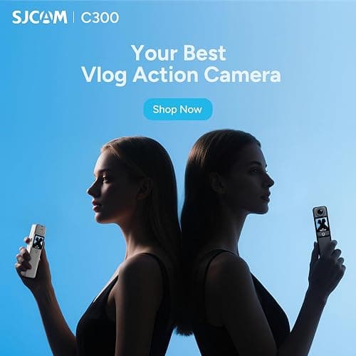 SJCAM C300 4K Action Camera,64GB Magnetic Body Cam & Handheld Detachable Design, Vlogs for Content Creators YouTube Streaming,7Hour Power,Stabilization,Waterproof,Black thumbnail 7