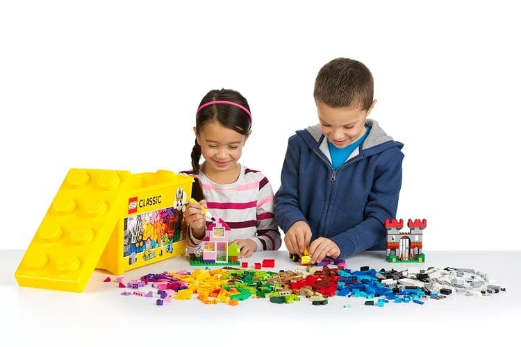 LEGO Classic Large Creative Brick Box 10698 Building Set, Toy Storage Solution for Home or Classrooms, Interactive Building Toy for Kids, Boys, and Girls thumbnail 2