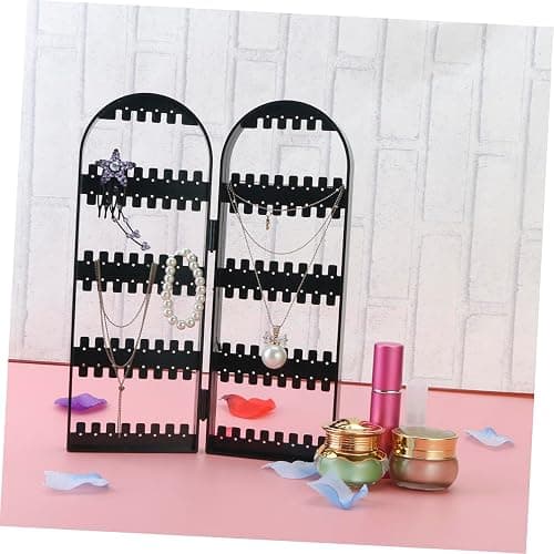 Holibanna Plastic Jewelry Display Stand Organizer Rack for Necklaces Rings and Bracelets Design for Black Jewelry Holder for Neat and Chic Look thumbnail 7