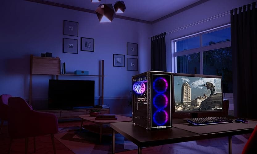 BEASTCOM Q5 Pro Gaming PC | AMD Ryzen 5 4500 6X 3,60GHz 12 Threads | NVIDIA RTX 3050 4GB | 32GB RAM | 1TB NVMe SSD | HDMI | WiFi 5 | Windows 11 Pro - RTX 3050 - 1TB NVMe SSD - Ryzen 4500 thumbnail 4