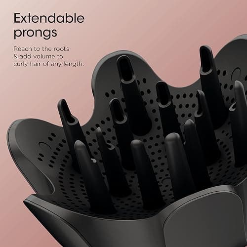 Shark Hair Dryer | FlexStyle Hair Styling System | Portable & Powerful Blow Dryer Brush | Hair Curler & Volumizer | 6 Styling Tools Included | Best for All Hair Types | Black | HD440BK thumbnail 9