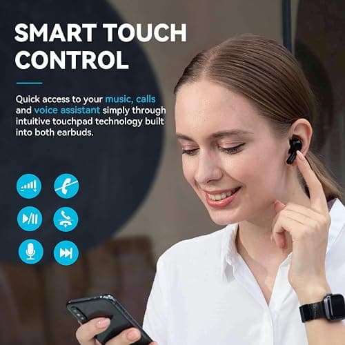EarFun Wireless Earbuds, [What Hi-Fi Awards] Air Bluetooth In-Ear Headphones with 4 Mics ENC, Sweatshield™ IPX7 Waterproof, Clear Sound, Deep Bass, Wireless Charge, Game Mode, App Customize EQ, 35H thumbnail 4