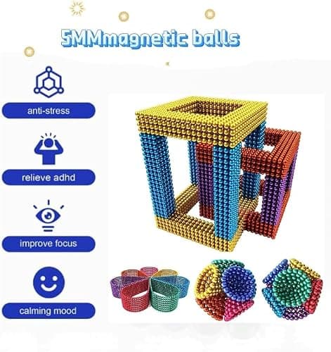 5MM 231PCS！Upgraded Building Desk Toys for Stress Relief,Fidget Toys Stress Reliever Office Putty Toys Slime for 16+ thumbnail 2