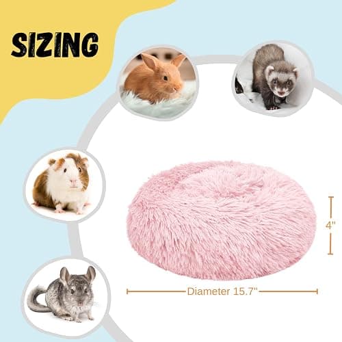 Tierecare Bunny Bed Rabbit Hideout Large Soft & Comfortable Small Animal Bedding Cozy Bed Mat Warm Hideaway Cage Accessories for Guinea Pig thumbnail 3