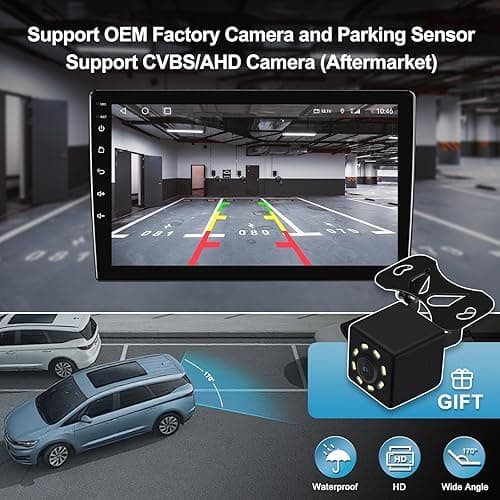 2+64G Android 14 Double Din Car Stereo for Ford Mustang 2015-2020 with 9 Inch Touchscreen Radio Built-in Wireless Carplay/Android Auto/GPS/Bluetooth/FM/AUX-in/Steering Wheel Controls/Backup Camera thumbnail 8