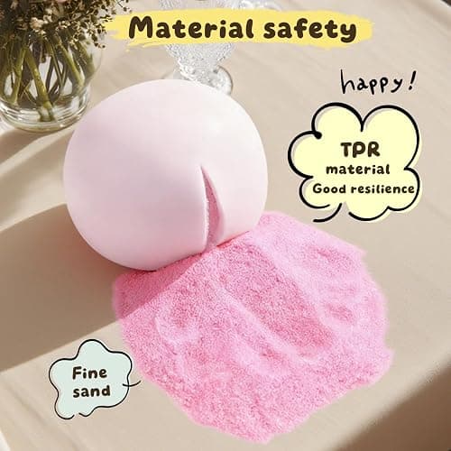 4 PCS Fidget Squishy Toys, Portable Squeeze Vacuum Stress Shapeable Ball Toys, Sensory Focus Toys for Gril Boys Kids Adults Festival Gift Classroom Prize Supplies Goodie Bag Stuffers (Rainbow) thumbnail 6