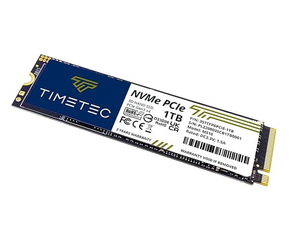 Timetec 1TB SSD NVMe PCIe Gen3x4 8Gb/s M.2 2280 3D NAND High Performance SLC Cache Read/Write Speed Up to 2,000/1,600 MB/s Internal Solid State Drive for PC Laptop and Desktop (1TB) thumbnail 2