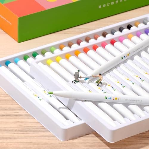 Kaco KALOR 36 Premium Color Mechanical Pencil Set, Refillable Soft Lead Cores, 36 Count, Pack of 1 Color Box, Drawing Sketching Pens Painting Supplies thumbnail 2