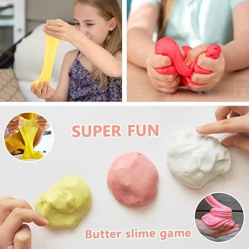 45 Pack Butter Slime Kit for Kids, Holiday Making Bulk Scented Slime Charms Party Favor, DIY Putty Toys, Soft & Non-Sticky, Stress Relief Toy for Girls and Boys Age 4-12, Birthday Basket Filler thumbnail 5