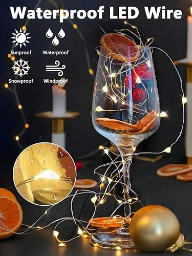 3-Pack 78FT 240 LED Fairy Lights Battery Operated with Timer & Remote, Waterproof Twinkle Lights Indoor Outdoor 8 Modes for Bedroom Centerpiece Wedding DIY Party Christmas Classroom Dorm Decoration thumbnail 4