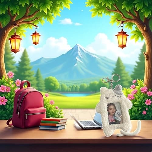 aoukoslt Plush White Rabbit Photocard Holder with Keychain- Cute Cartoon Plush Photocard Holder- ID Card Cover Protective Case Card Rabbit Identification Badges Supplies thumbnail 4