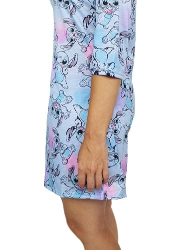 Disney Lilo & Stitch Women's 3/4 Sleeve Dorm Nightgown Pajamas thumbnail 6