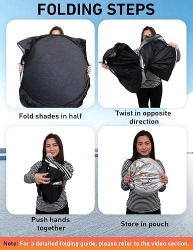 EcoNour Windshield Sunshade Compatible for Chevrolet Equinox EV 2024 2025 2026, Sun Visor for Front Windshield & Window Sun Shade Cover, UV Heat Blocker & Protector, Car Accessories thumbnail 7