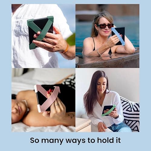 Strapsicle Silicone Hand Strap – Paperwhite Gen 11 (6.8”) & Gen 12 (7”), Colorsoft – Large – 2-Pack – Blush – Comfy Alternative to Case or Cover thumbnail 9