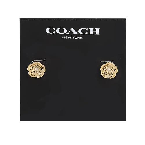 COACH Tea Rose Stud Earrings thumbnail 3