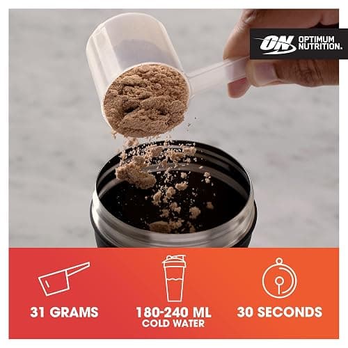 Optimum Nutrition Gold Standard 100% Whey Muscle Building and Recovery Protein Powder With Naturally Occurring Glutamine and BCAA Amino Acids, Banana Cream Flavour, 30 Servings, 900 g thumbnail 4