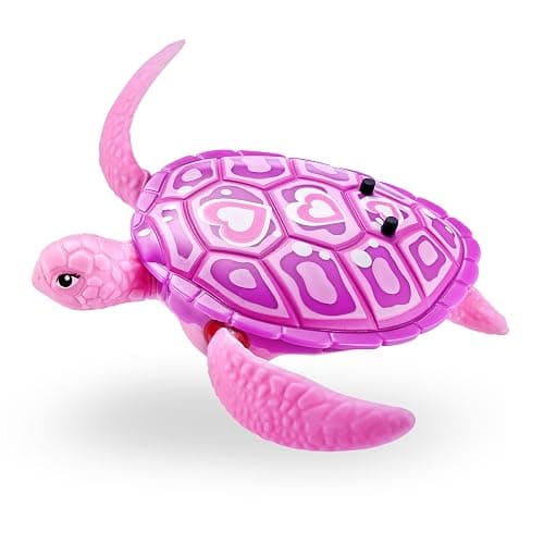 Robo Alive Robo Turtle Robotic Swimming Turtle (Orange + Blue) by ZURU Water Activated, Comes with Batteries, Amazon Exclusive (2 Pack) thumbnail 4
