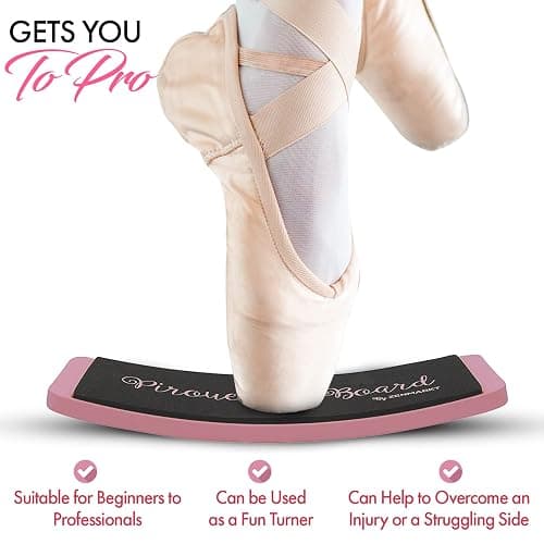 Zenmarkt Turning Boards for Dancers - Ballet Spin Boards for Dancers, Ice Skaters, Cheerleaders, and Gymnasts - Specially Designed to Improve Your Turns, Balance, and Stability - Home Dance Equipment thumbnail 6