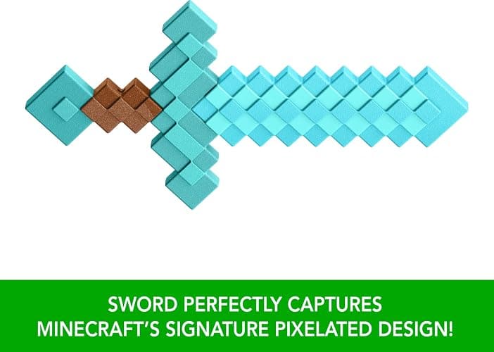 Mattel Minecraft Diamond Sword Battle Toy, Kid-Sized Accessory for Role-Play & Costumes, Inspired by The Video Game thumbnail 5