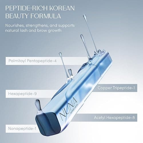 NUNA Eyelash Growth Support Serum 6ml – Eye Lash and Eyebrow Enhancing Serum for Women & Men with Biotin - Korean Multi Peptide & Natural Extracts – Promotes Fuller and Longer Lashes - 6 Month Supply thumbnail 4
