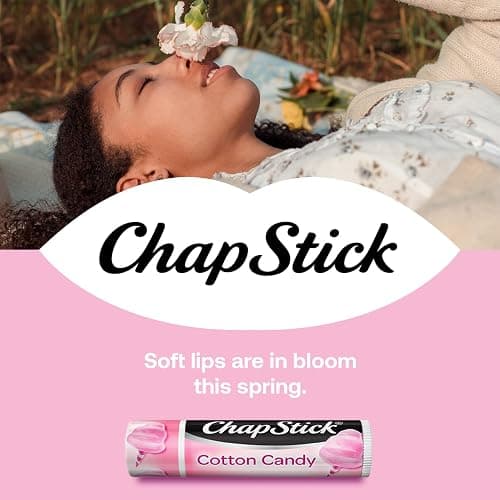 ChapStick Lip Balm, Cotton Candy – Fun & Yummy Moisturizing Lip Care for Dry, Cracked Lips, 0.15 Oz Ea thumbnail 2