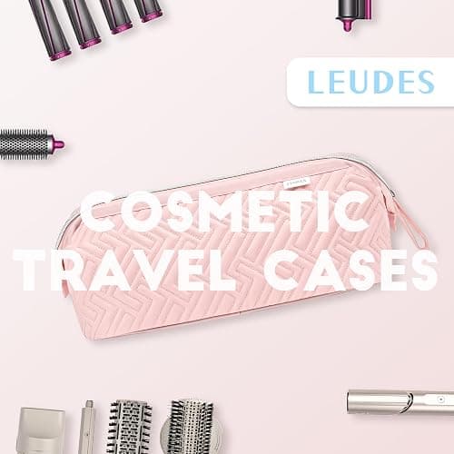 Leudes Hair Tools Travel Bag for Shark Flexstyle Carrying Case Portable Shark Hair Air Wrap Dryer Case Waterproof Dustproof Flat Curling Iron Travel Organizer (Pink) thumbnail 3