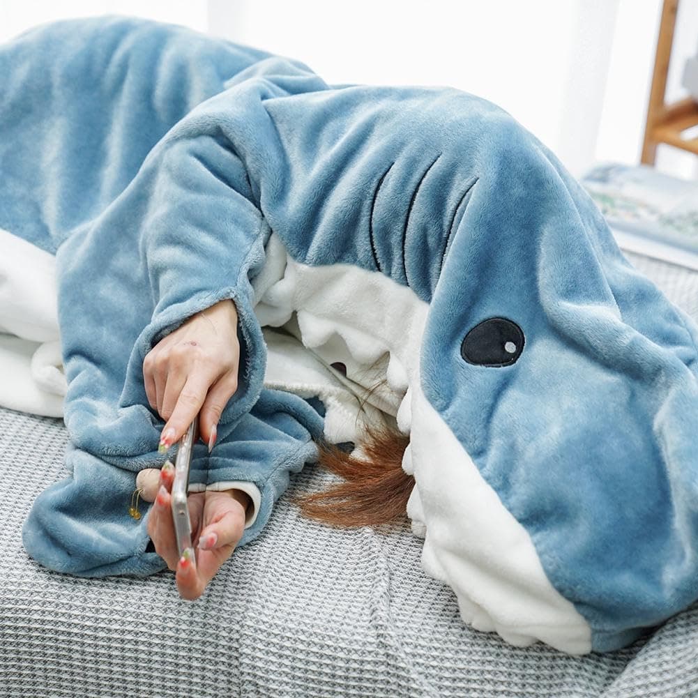 Shark Blanket Adult Wearable Blanket Bedspread, Onesie thumbnail 4