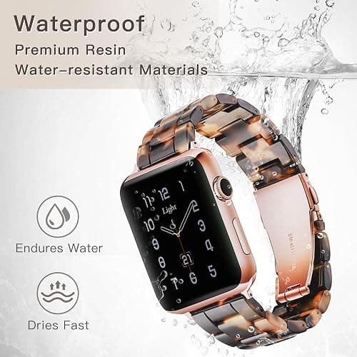 Light House Apple Watch Bands-Fashion Lightweight Resin iWatch Bands for Women Men 38mm/40mm/41mm/42mm(Series 11 10), 49mm/46mm/45mm/44mm/42mm(S 3 2 1), Compatible with Apple Watch Series 11 SE 10 9 8 7 6 5 4 3 Ultra thumbnail 7