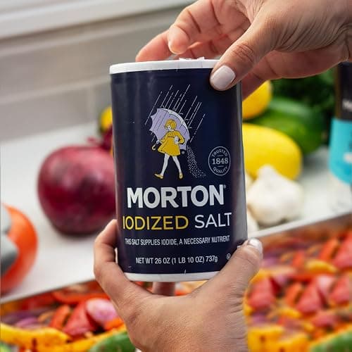 Morton Iodized Salt, All-Purpose, (26 oz), 2-Pack - All-Purpose, Perfect for Cooking & Table Use thumbnail 4