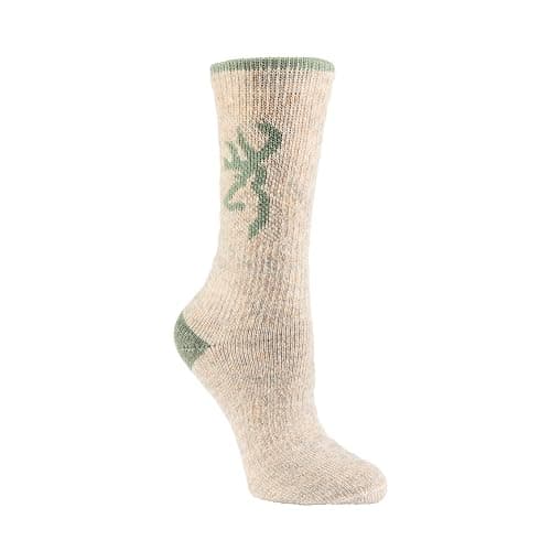 Browning Women's Wool Buckmark Socks, 2 Pairs Wool Blend Outdoor Boot Socks with Arch Support thumbnail 2