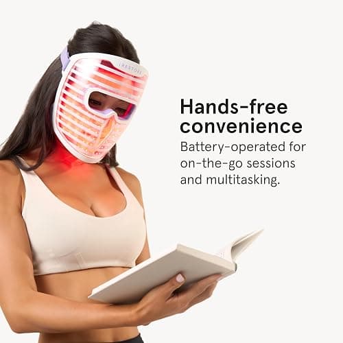 iRestore LED Face Mask for Youthful Skin, Red Light Therapy for Face, Red, Blue & Infrared Therapy for Wrinkles, Fine Lines, Dark Spots with 360 LEDs, Skincare Device for Women & Men thumbnail 8