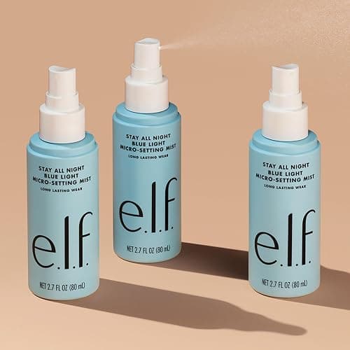 e.l.f. Stay All Night Blue Light Micro-Setting Mist, Setting Spray & Skin Refresher For A Matte Finish, Reduces Blue Light Transmission, 2.7 Fl Oz thumbnail 5