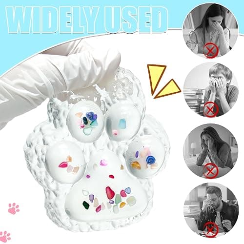 Big Taba Squishy Paw, 4.2in Clear Cat Paw Squeeze Toys, Cute Sticky Squishy Toy, Soft Stress Relief Fidget Sensory Toys, Executive Desk Toys & Party Favors for Kids & Adults thumbnail 5