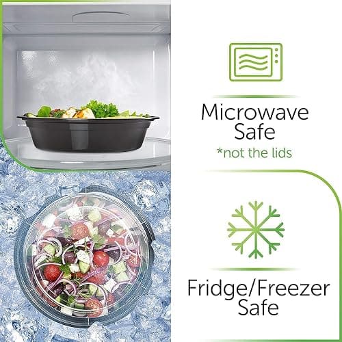 [10 Pack] Meal Prep Containers with Lids | Microwavable Dishwasher & Freezer Safe | Reusable Stackable Lunch Containers | 24oz | Bento Boxes | Food Storage Containers BPA Free thumbnail 6
