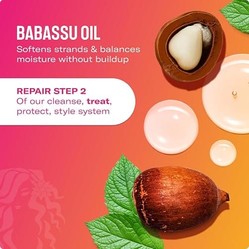 Mielle Organics Babassu & Mint Deep Conditioner with Protein, Moisturizing & Conditioning Deep Treatment, Hydrating Repair for Dry, Damaged, & Frizzy Hair (8 Oz) thumbnail 4