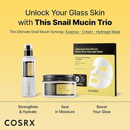 COSRX Snail Mucin 92% Face Moisturizer, 3.52 Oz, Lightweight Moisturing Cream for Soft, Glowy Skin, Korean Skin Care, Korean Moisturizer Face Cream thumbnail 7