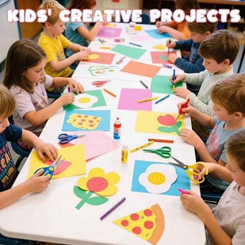 3 otters 200Sheets Construction Paper, Cardstock 8.5" x 11 ", 10 Assorted Colors Card Stock Printer Paper 65 lb/180 GSM, for Printing, DIY Craft, Kids School Supplies, Back to School, Party Decoration thumbnail 6