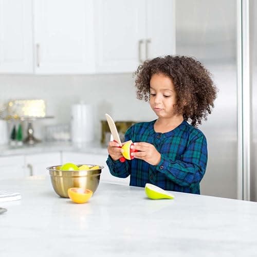 Melissa & Doug Cutting Fruit Set - Wooden Play Food Kitchen Accessory, Multi - Pretend Play Accessories, Wooden Cutting Fruit Toys For Toddlers And Kids Ages 3+ - One Size thumbnail 8