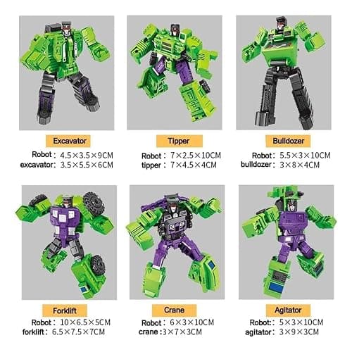 6 in 1 Transform Constructions Truck Toys Deformation Vehicles Combine Toy thumbnail 7