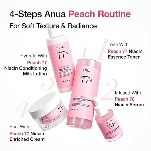 ANUA Peach 70 Niacinamide Serum, aufhellendes, feuchtigkeitsspendendes Gesichtsserum, tägliche Schönheitspflege, 30 ml/1,01 fl. oz. thumbnail 5